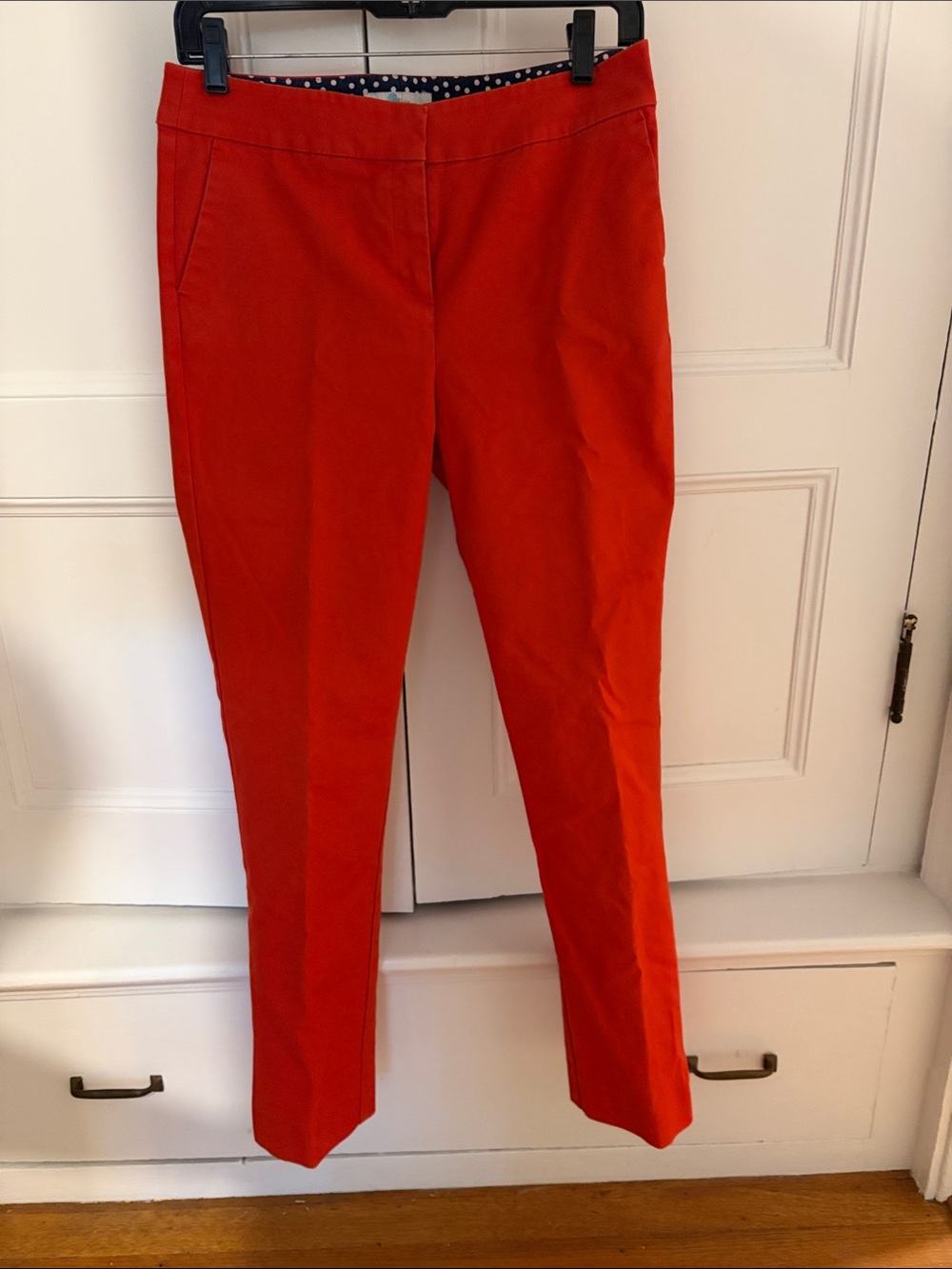Boden Red Straight-Leg Women's Pants